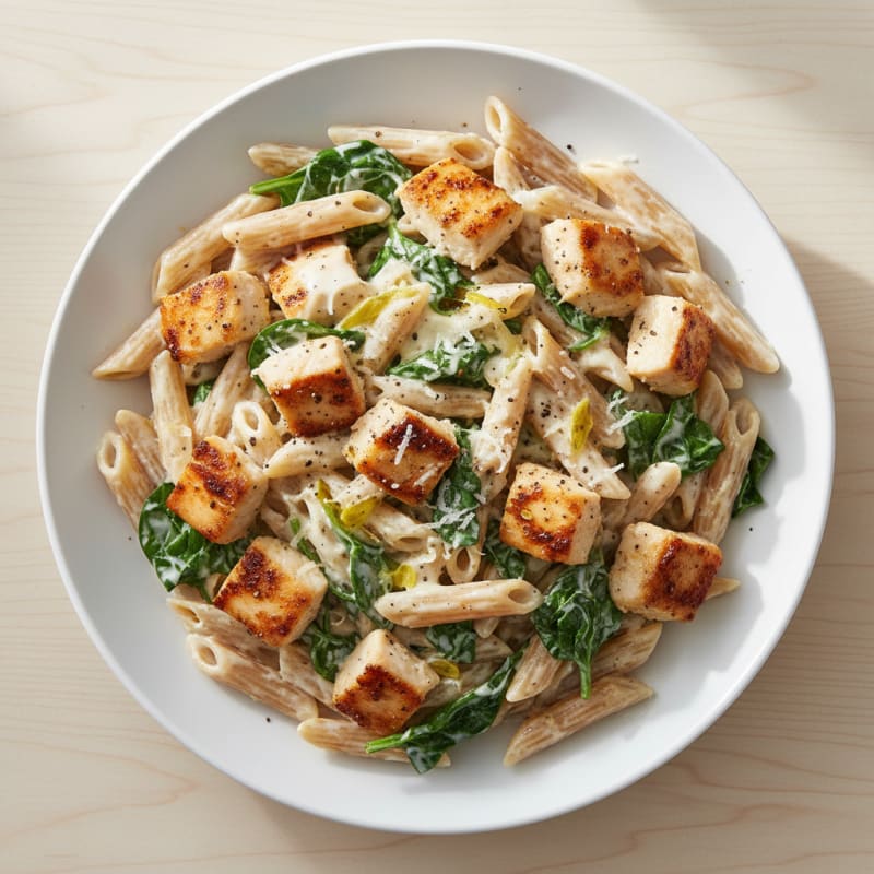 Garlic Parmesan Chicken Alfredo Pasta
