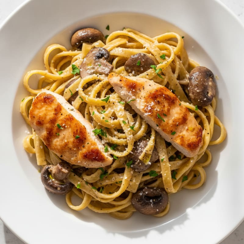 Decadent Truffle Mushroom Tagliatelle