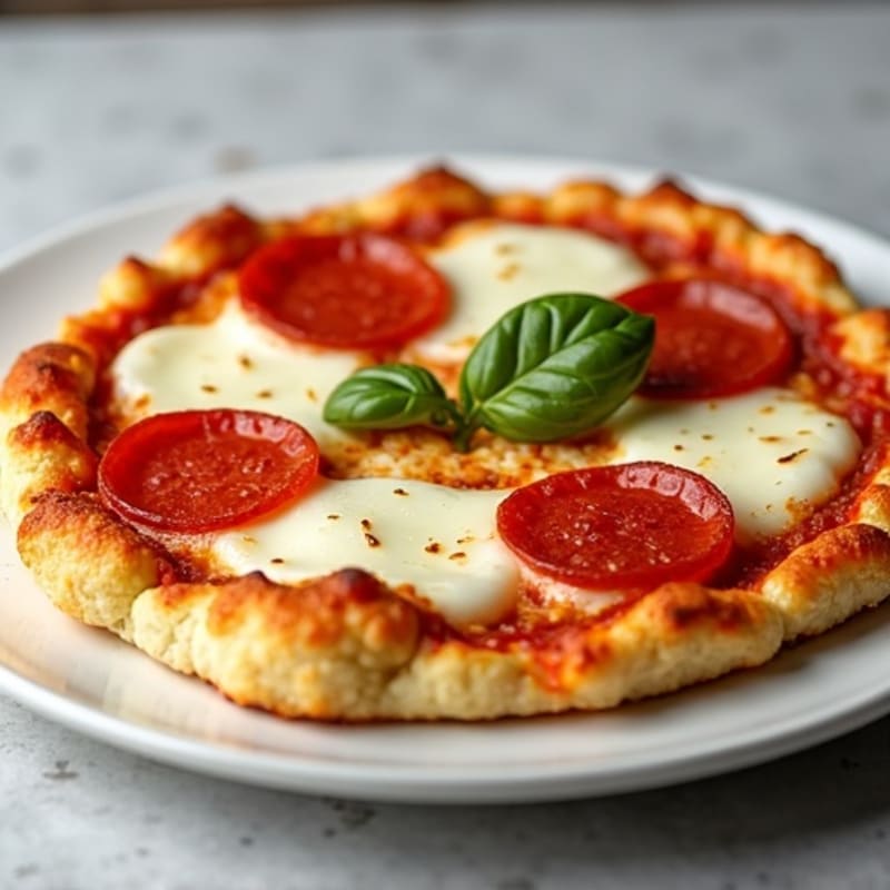 Cauliflower Crust Pizza with Turkey Pepperoni