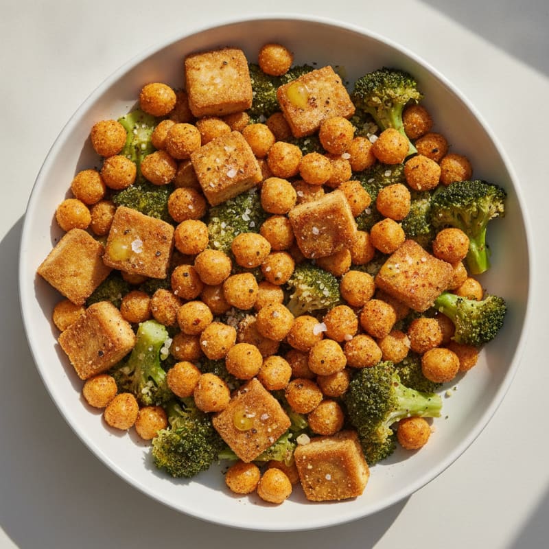 Roasted Vegetable and Chickpea Bowl