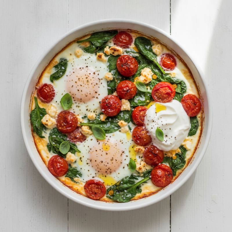 Baked Eggs with Roasted Tomatoes