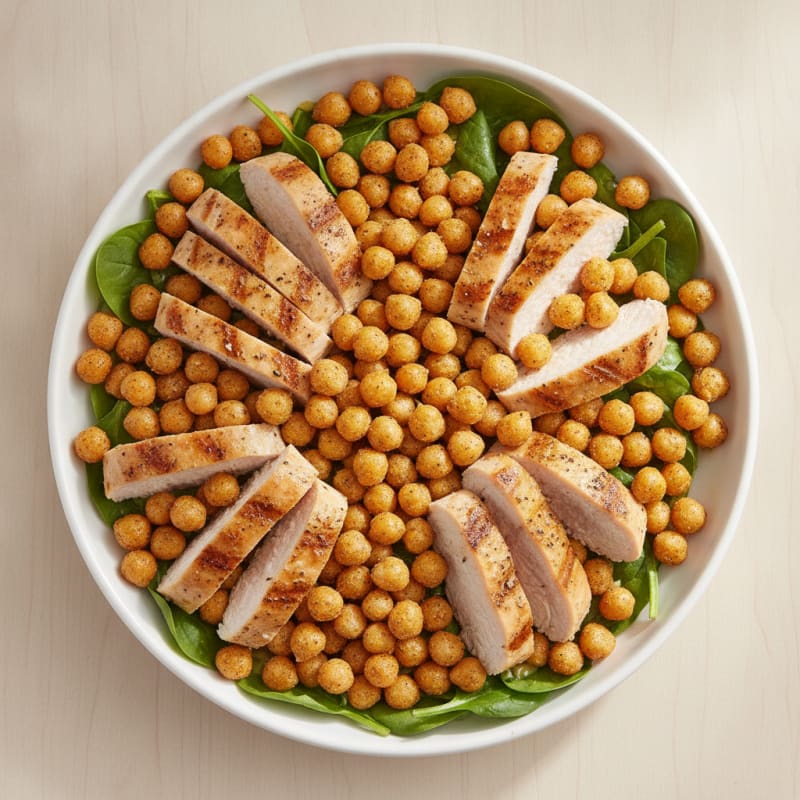 Garlic Herb Roasted Chickpeas