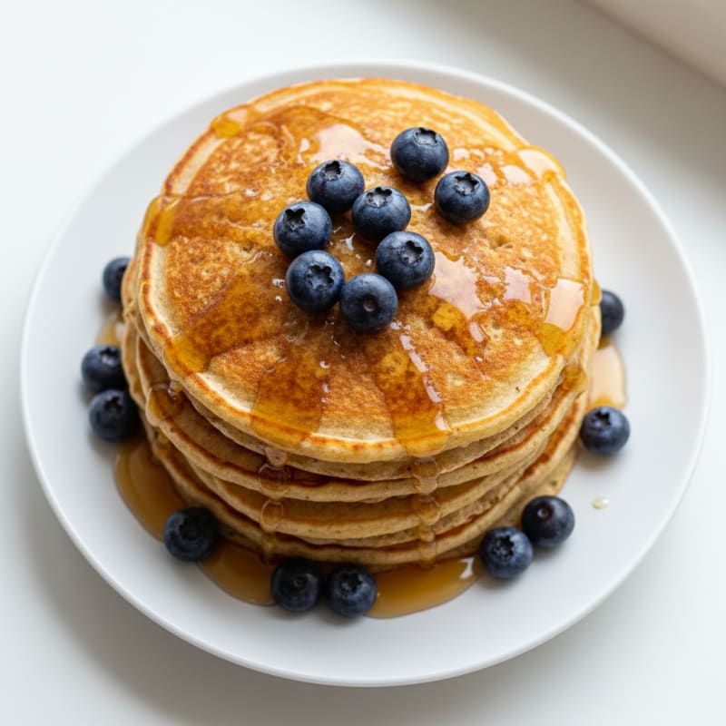 Golden Maple-Glazed Pancake Stack