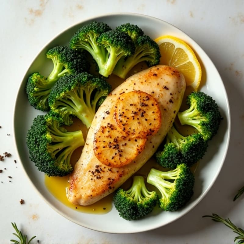 Sheet Pan Lemon Herb Chicken and Crispy Roasted Broccoli
