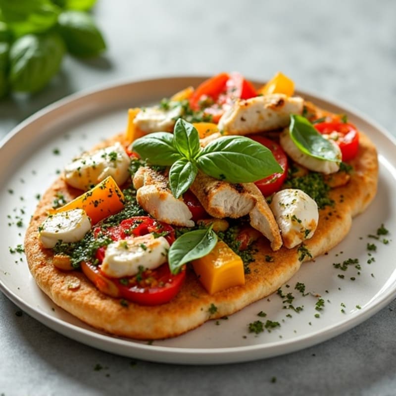Herb-Roasted Vegetable and Goat Cheese Flatbread
