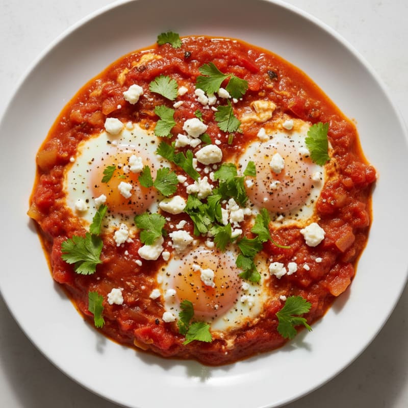 Authentic Shakshuka with Feta and Herbs
