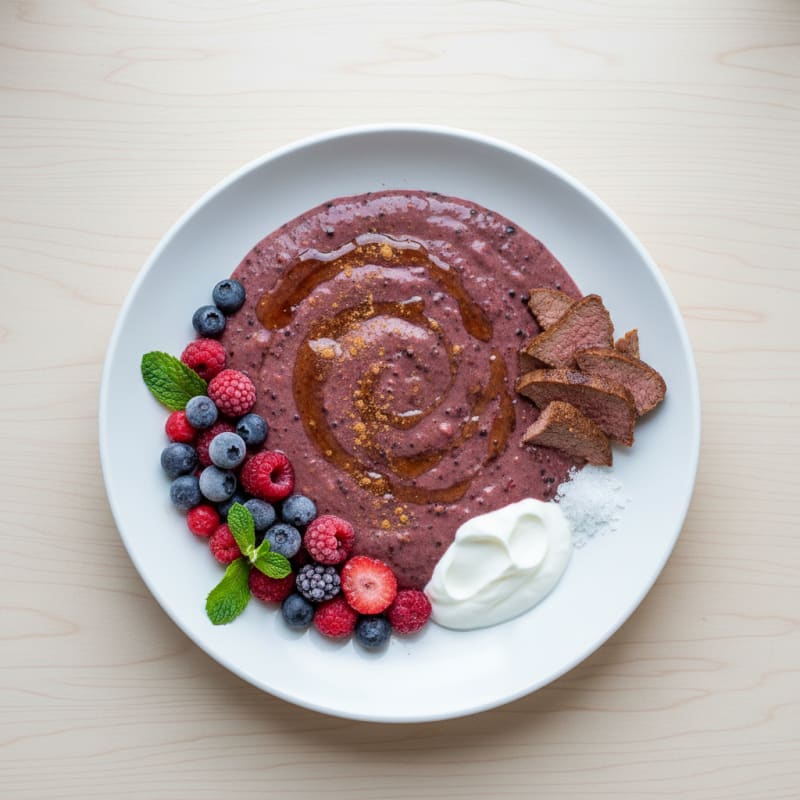 Grass-Fed Beef Liver and Berry Smoothie