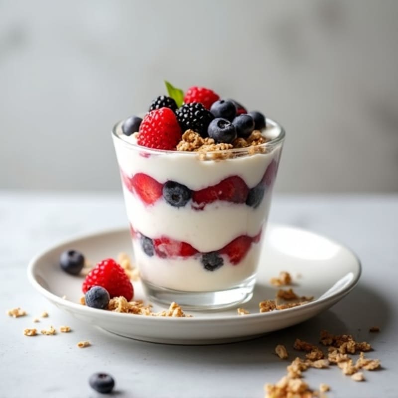 Creamy Greek Yogurt Protein Parfait with Berries