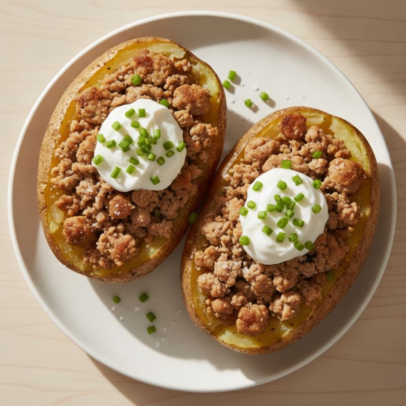 Loaded Baked Potatoes with Chives