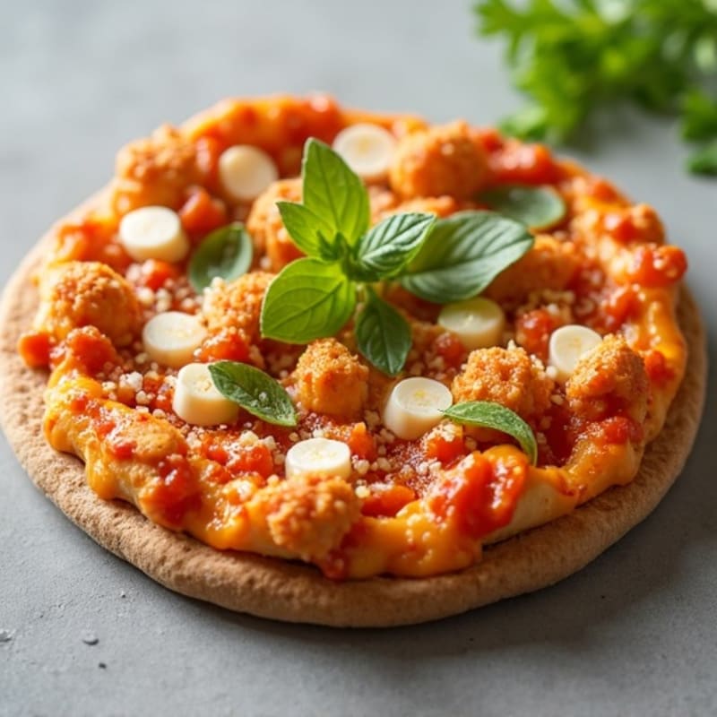 Crispy Whole Wheat Buffalo Chicken Pizza
