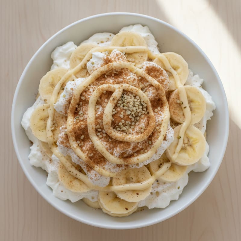 Banana Cream Protein Pudding Parfait