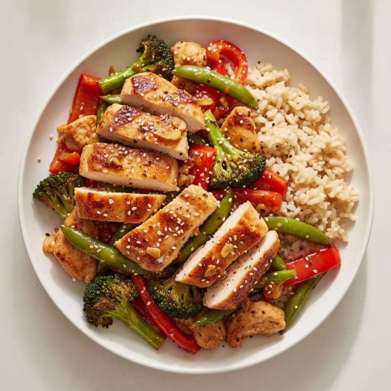 Teriyaki Chicken with Roasted Vegetables