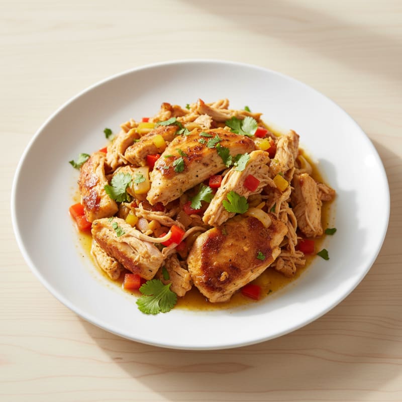 Pressure Cooker Shredded Chicken Thighs