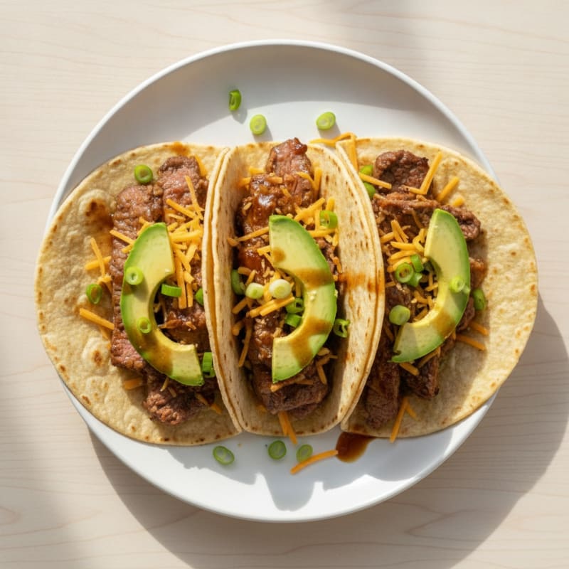 Beef and Avocado Coconut Aminos Tacos