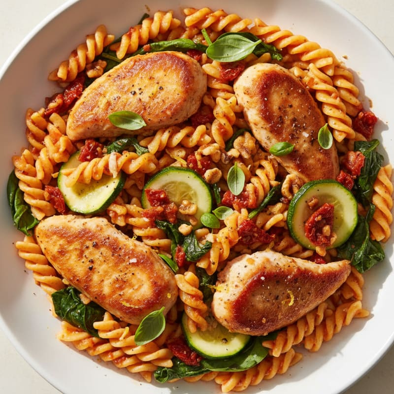 Sun-Dried Tomato Pesto Chicken Pasta