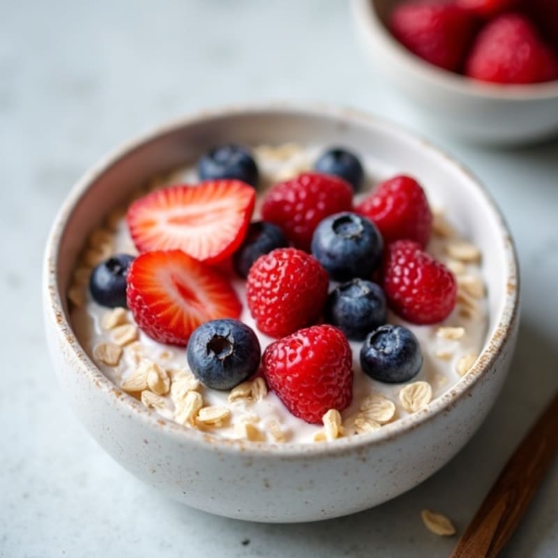Protein-Packed Vanilla Berry Overnight Oats