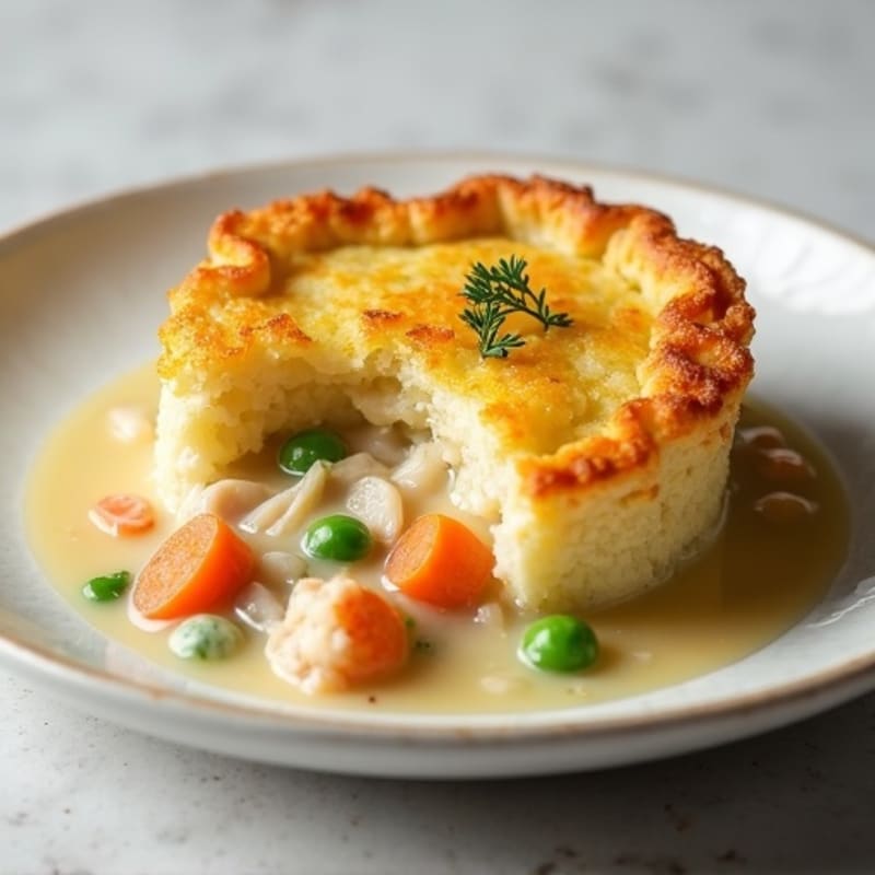 Creamy Cauliflower-Crust Chicken Pot Pie