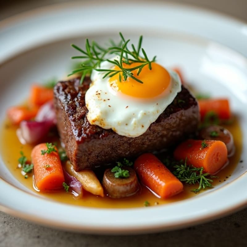 Tender Slow-Braised Short Ribs with Roasted Root Vegetables