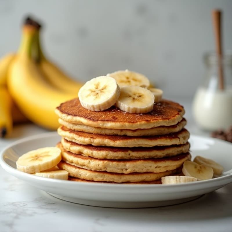 High-Protein Banana Oat Pancakes