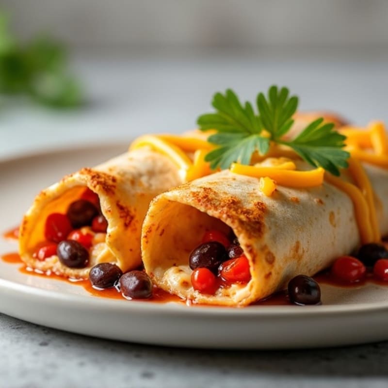 Creamy Chili Chicken Enchiladas