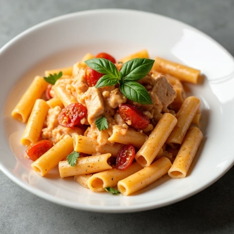 Creamy Sun-Dried Tomato Vodka Rigatoni