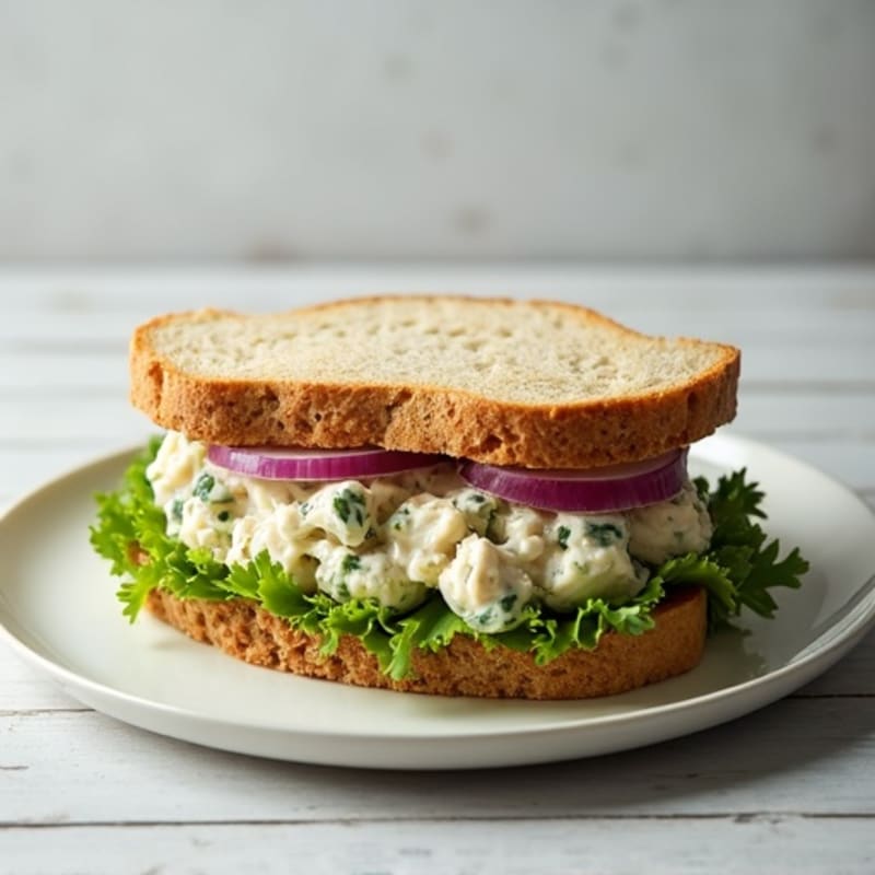 Creamy Chicken Salad Sandwich with Fresh Herbs