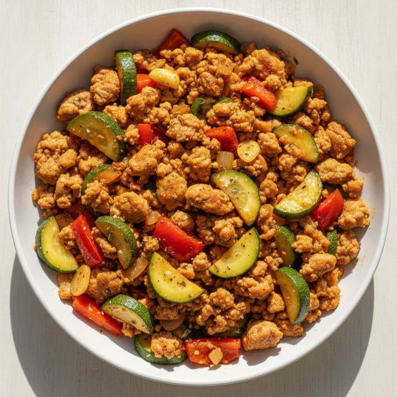 Ground Turkey and Vegetable Skillet