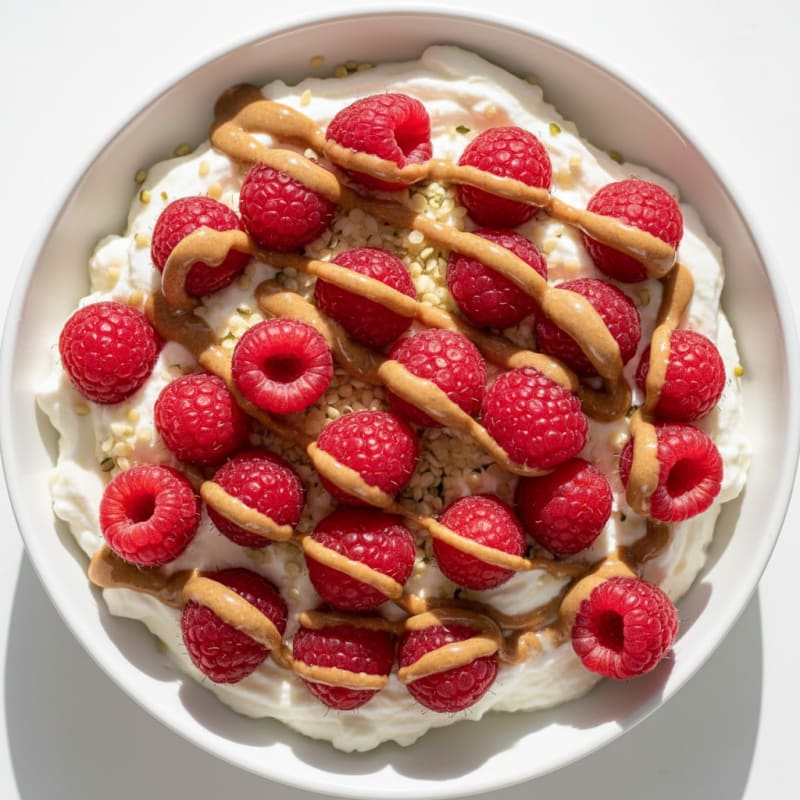 Silky Greek Yogurt Protein Pudding with Berries