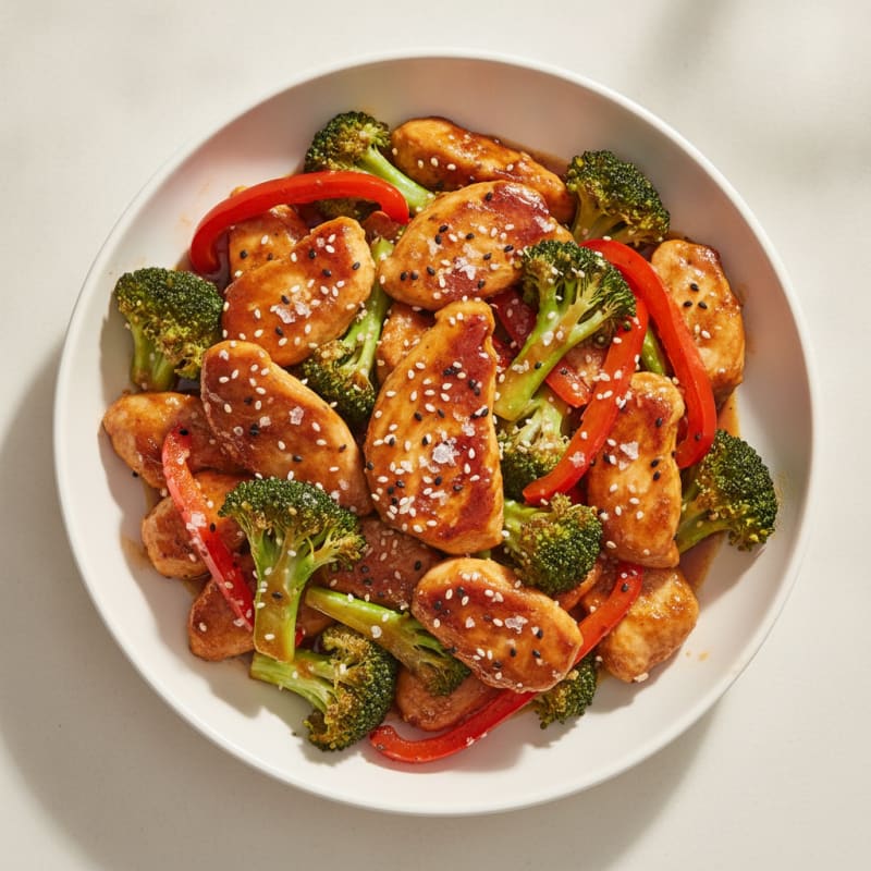 Teriyaki Chicken with Sesame Vegetables