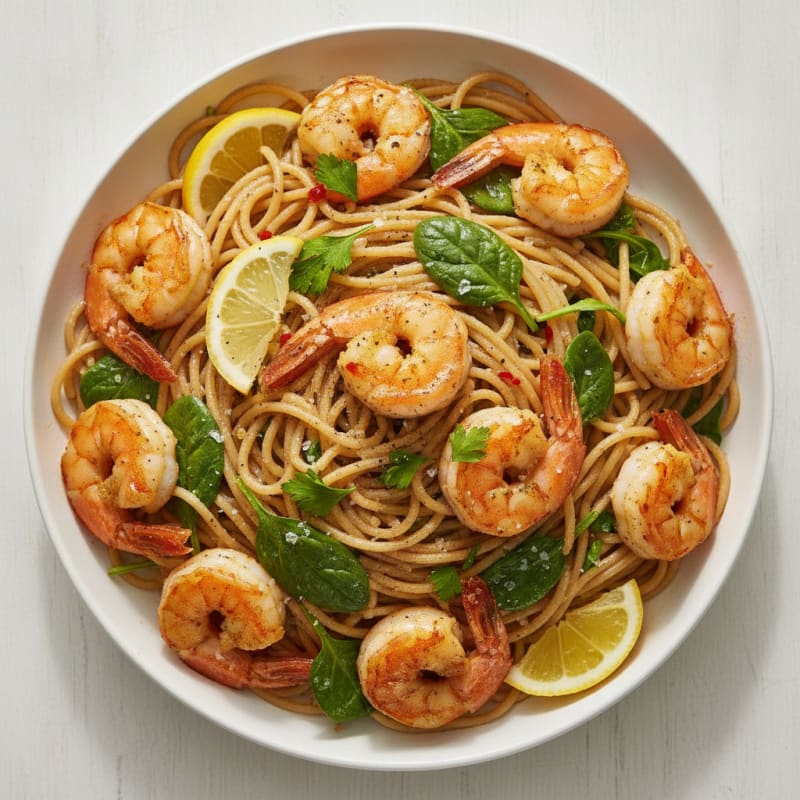 Garlic Butter Shrimp Scampi Pasta