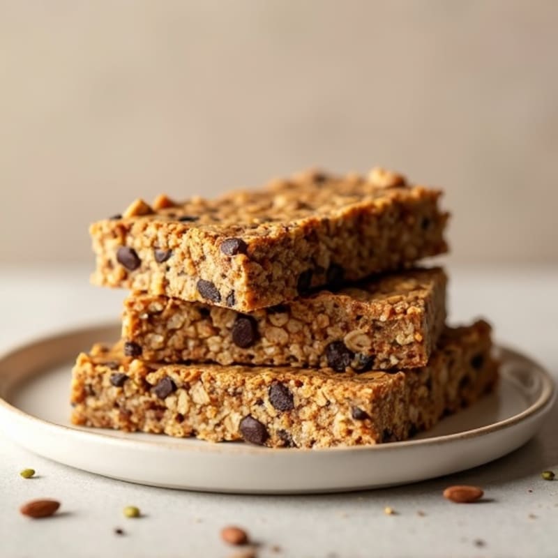 Chewy Baked Oat and Seed Granola Bars
