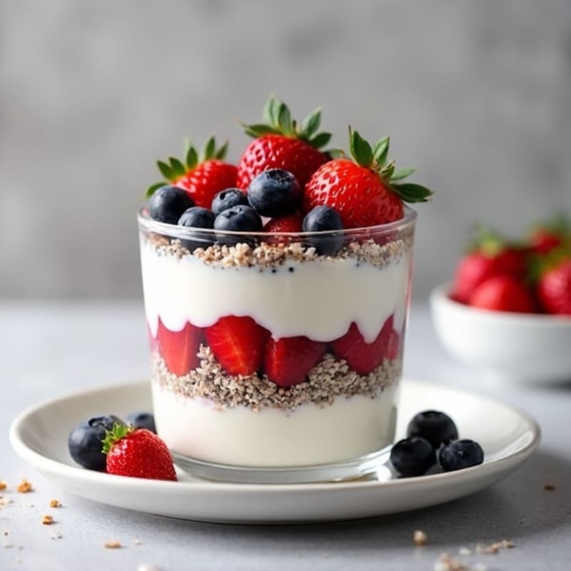 Silky Greek Yogurt Parfait with Chia and Berries