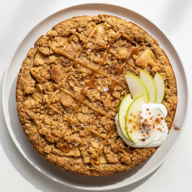Baked Apple Crumble Cake