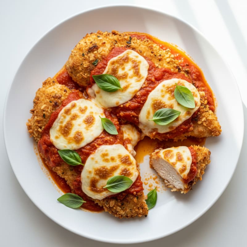 Pan-Fried Chicken Parmesan with Marinara