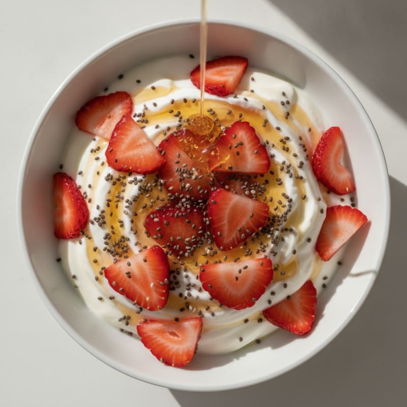 Greek Yogurt with Fresh Berries and Chia Seeds