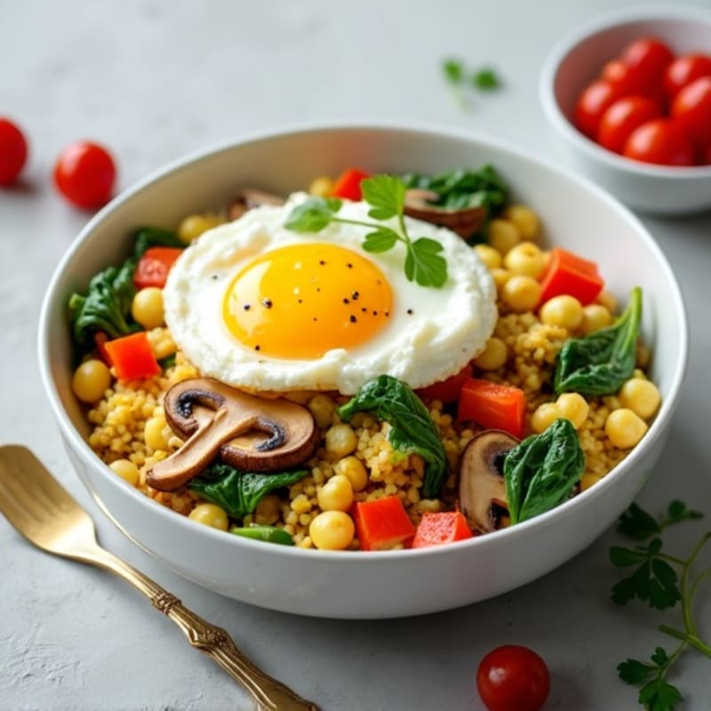 Fluffy Egg and Veggie Scramble