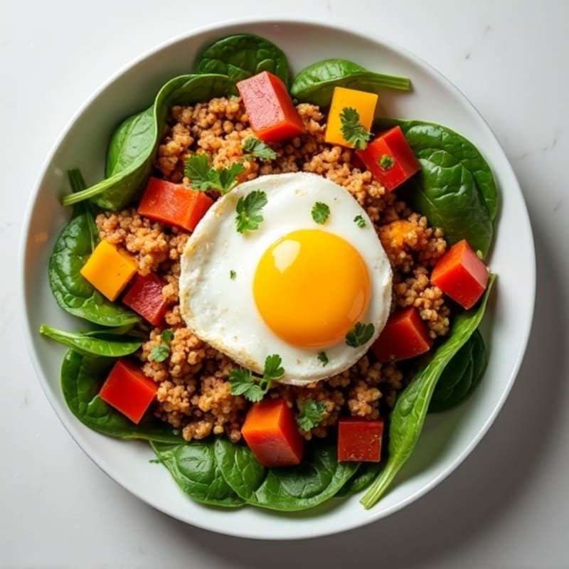 Savory Ground Chicken and Sweet Potato Hash