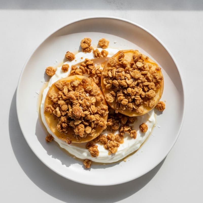 Baked Apples with Cinnamon Streusel Topping