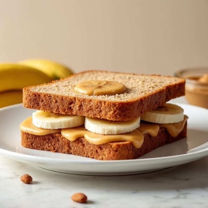 Protein-Packed Almond Butter & Banana Sandwich