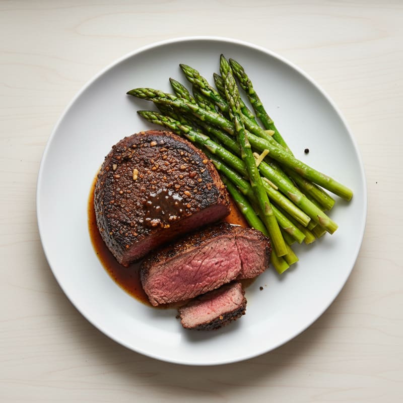Coffee Bean Crusted Steak