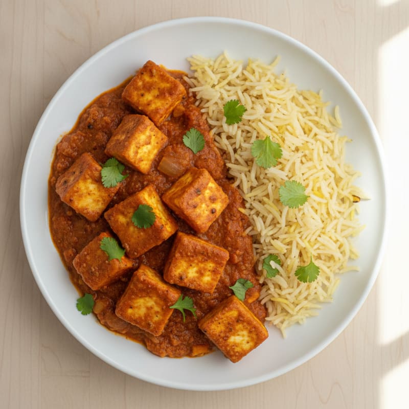 Paneer Tikka Masala with Basmati Rice