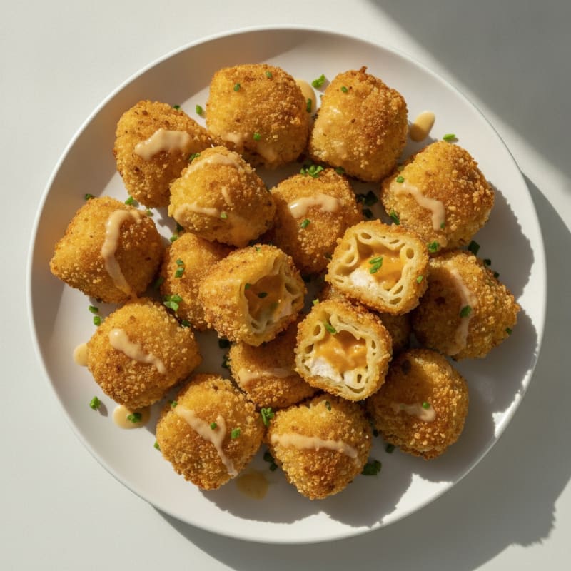Golden Macaroni and Cheese Bites