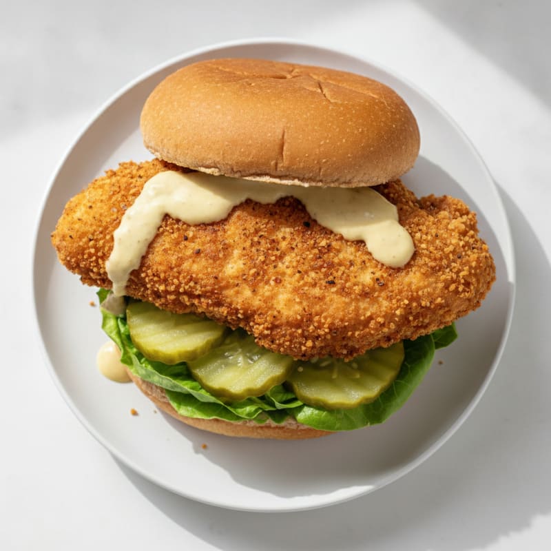 Buttermilk Fried Chicken Sandwich with Pickles
