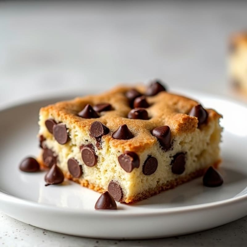 Protein-Packed Almond Flour Chocolate Chip Cookie Cake