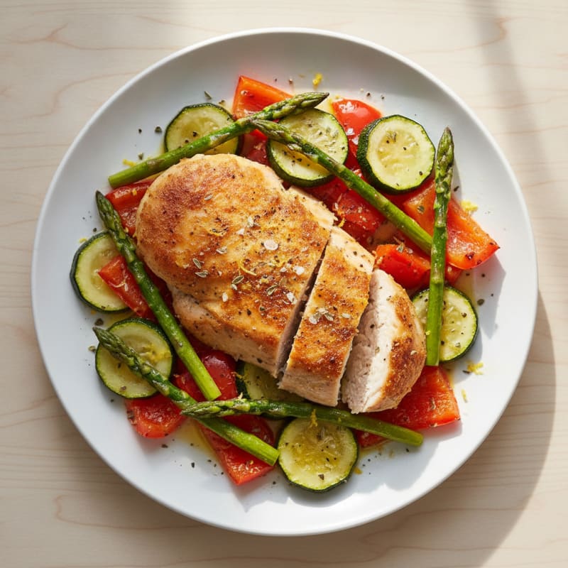 Lemon Herb Roasted Chicken and Vegetables