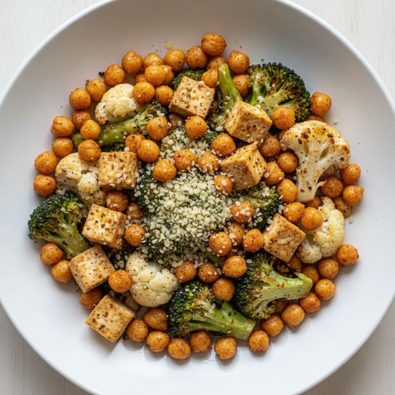 Roasted Vegetable and Chickpea Power Bowl