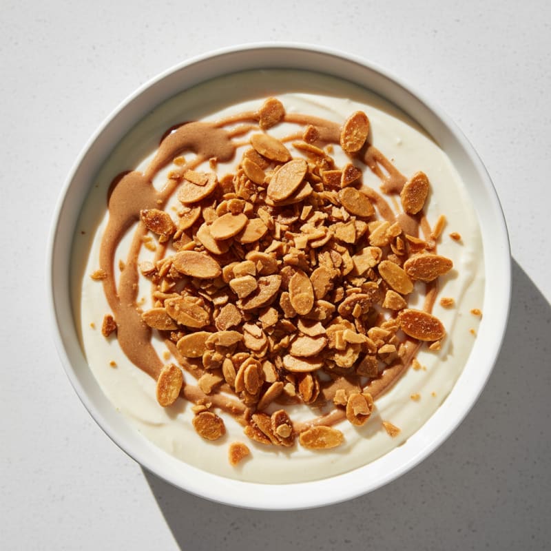 Silky Vanilla Protein Pudding with Toasted Almonds