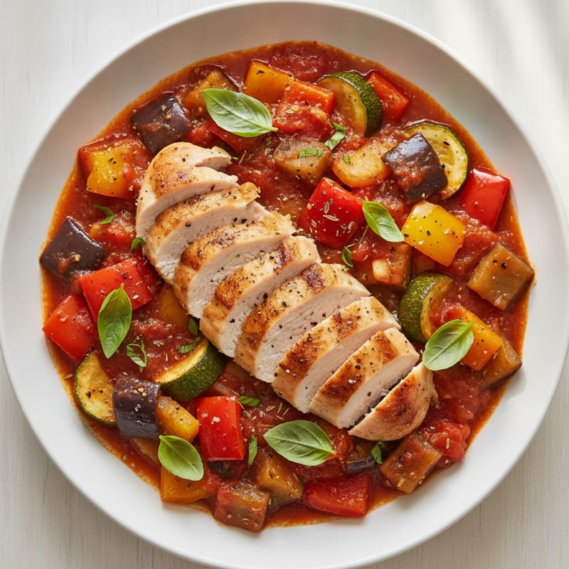 Roasted Vegetable Ratatouille with Fresh Herbs
