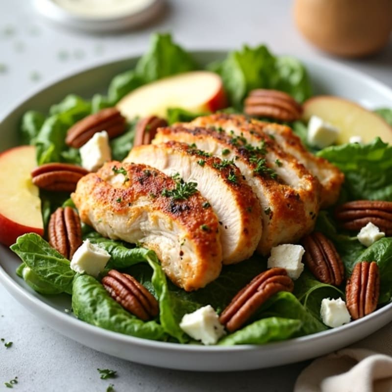 Herb-Roasted Chicken and Crispy Apple Pecan Salad