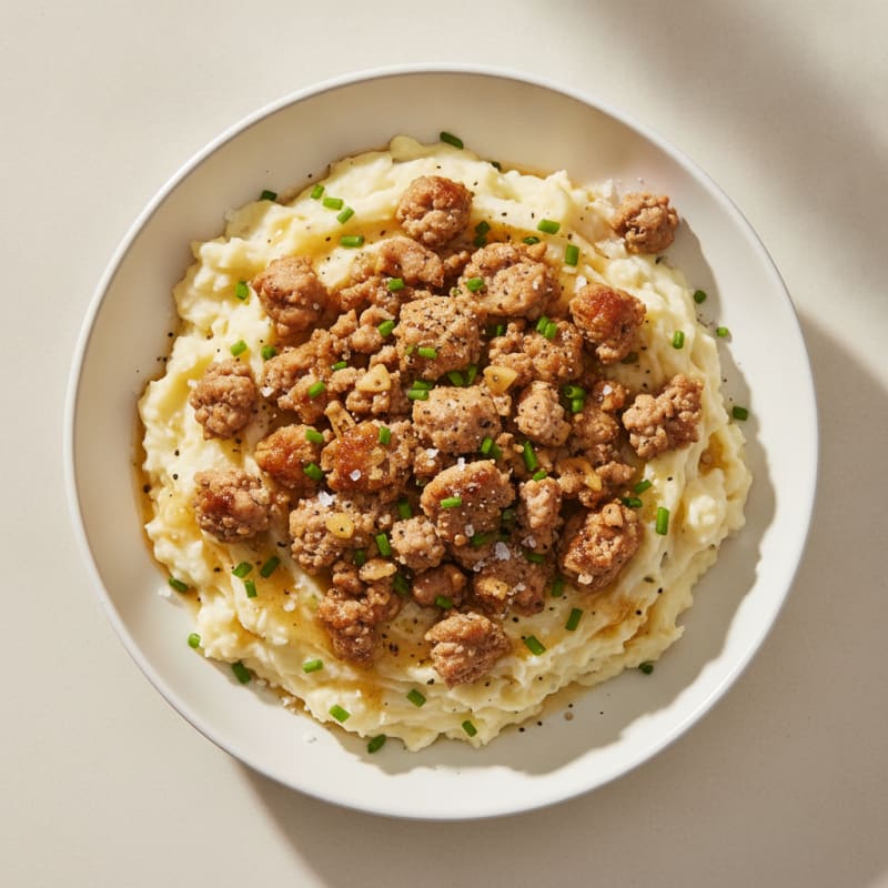 Buttery Garlic Parmesan Mashed Potato Bowl